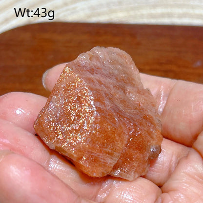Natural Crystal Gem Sunstone Raw Stone Golden Rainbow Flash Gemstone Desk Reiki Home Decoration Gift Rare Prismatic