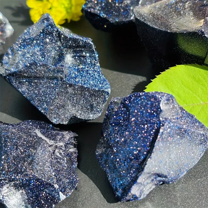 💙 Natural Blue Sandstone & Apatite Rough Crystal — Raw Chakra Healing Stone