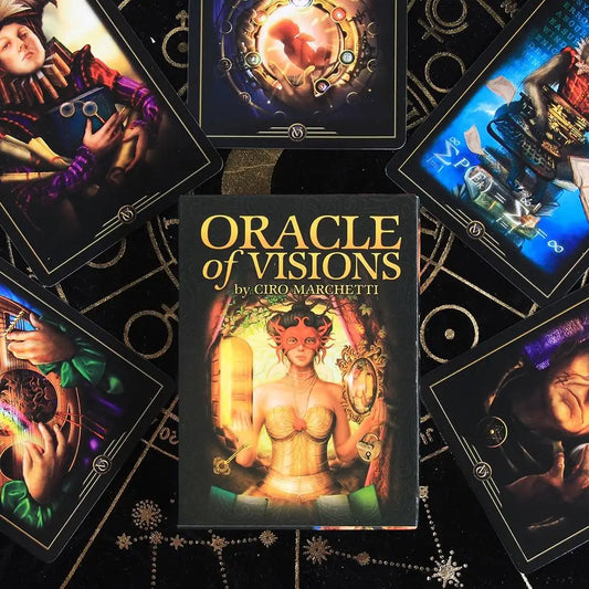🔮 Oracle of Visions – 52-Card Tarot Oracle Deck with PDF Guidebook