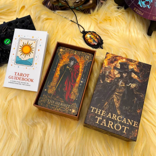 🔮 Magic Arcana Tarot Deck – 78-Card Traditional Divination Set (13x8cm)