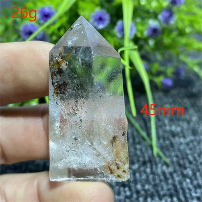 🔮 Natural Ghost Phantom Quartz Crystal Tower