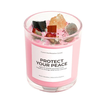 💎 Crystal-Cut Glass Scented Candle