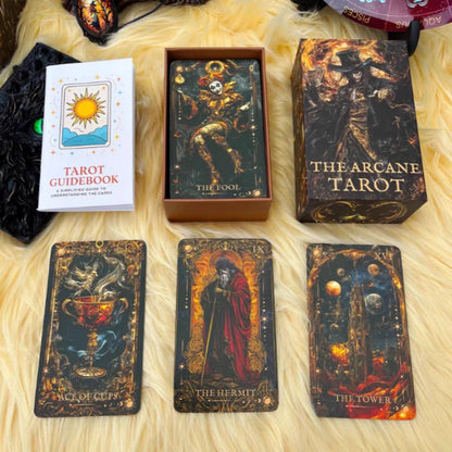 🔮 Magic Arcana Tarot Deck – 78-Card Traditional Divination Set (13x8cm)
