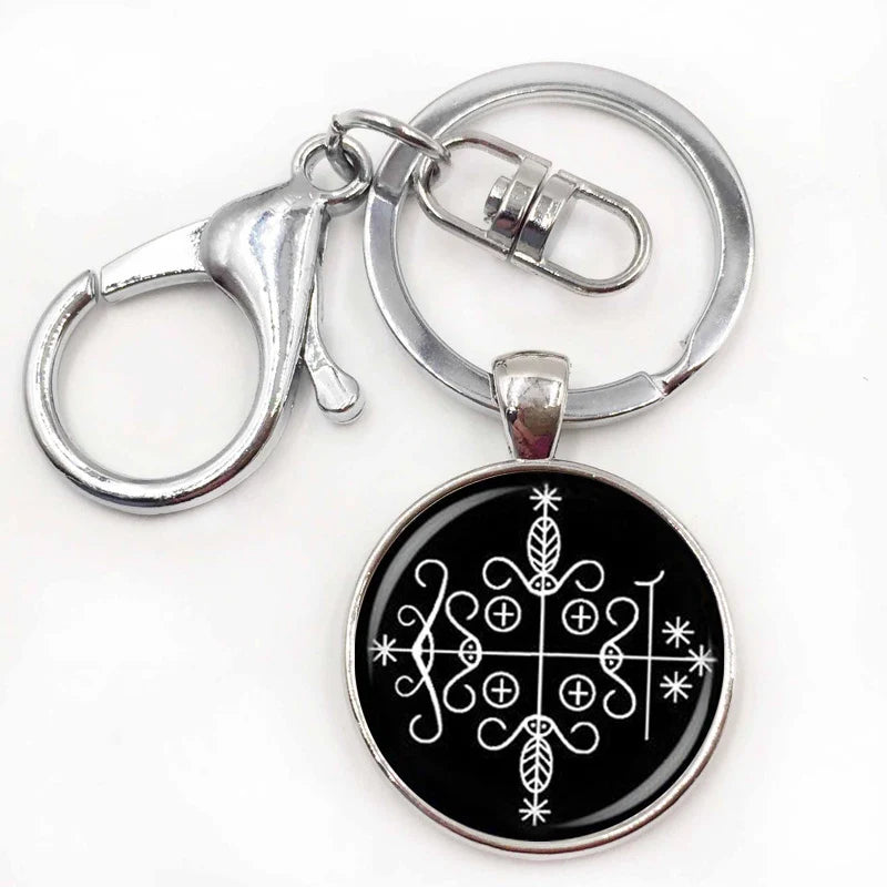 ⚜️ Papa Legba Voodoo Pendant Necklace — Handmade Occult Medallion for Ritual & Altar Work
