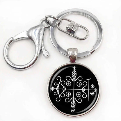 ⚜️ Papa Legba Voodoo Pendant Necklace — Handmade Occult Medallion for Ritual & Altar Work