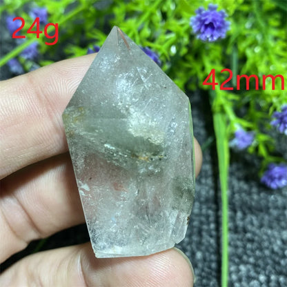 🔮 Natural Ghost Phantom Quartz Crystal Tower