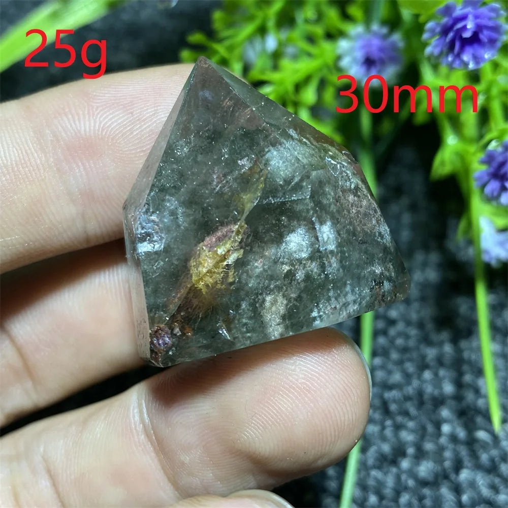 🔮 Natural Ghost Phantom Quartz Crystal Tower