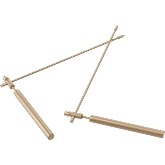 🔮 2PCS Pure Copper Dowsing Rods – High Sensitivity Paranormal Divination Tool