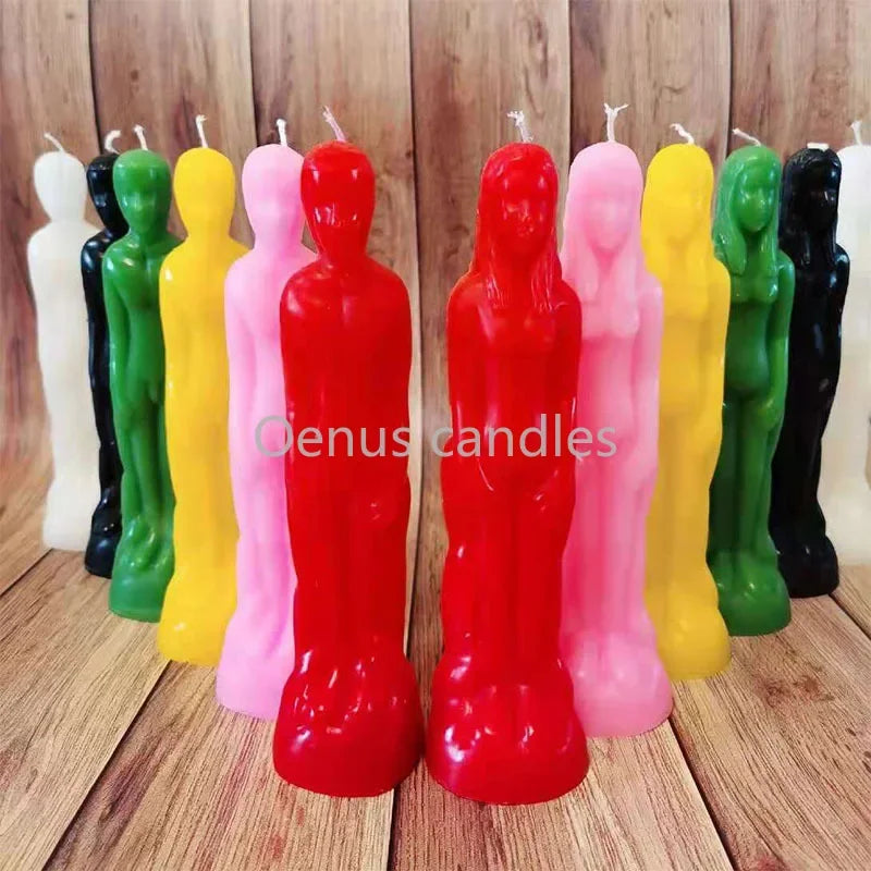🕯️ Ritual Figure Candle — Male & Female Form