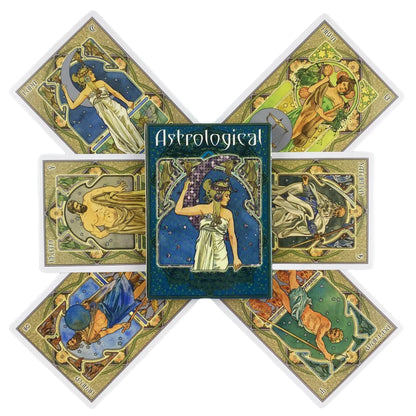 🔮 Astrological Lenormand Oracle Cards – Tarot Wisdom Edition (English)