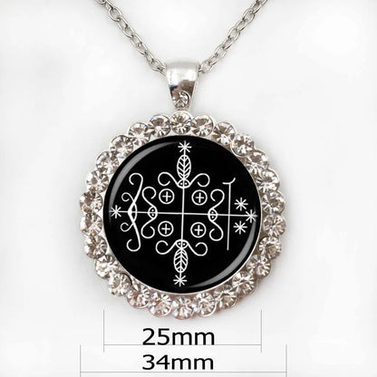 ⚜️ Papa Legba Voodoo Pendant Necklace — Handmade Occult Medallion for Ritual & Altar Work