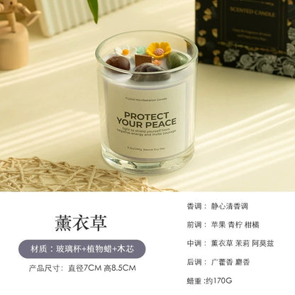 💎 Crystal-Cut Glass Scented Candle