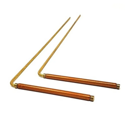 🔮 M16K Copper Dowsing Rod Set – 2PCS Water & Treasure Divining Tools
