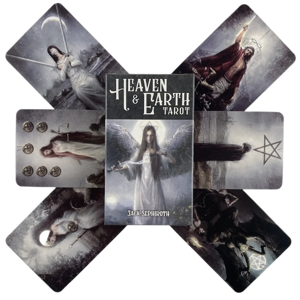 🔮 Heaven & Earth Tarot Deck – Mystical Divination Cards for Self-Discovery & Entertainment
