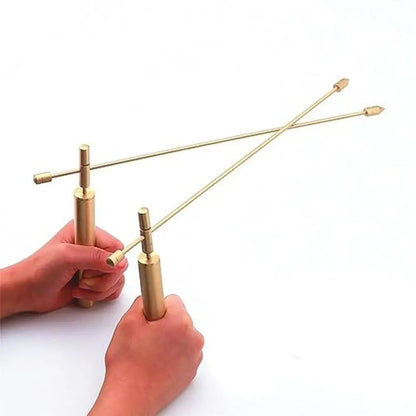 🔮 2PCS Pure Copper Dowsing Rods – High Sensitivity Paranormal Divination Tool