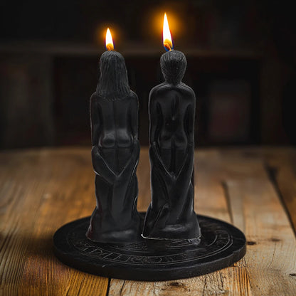 🕯️ Ritual Figure Candle — Male & Female Form