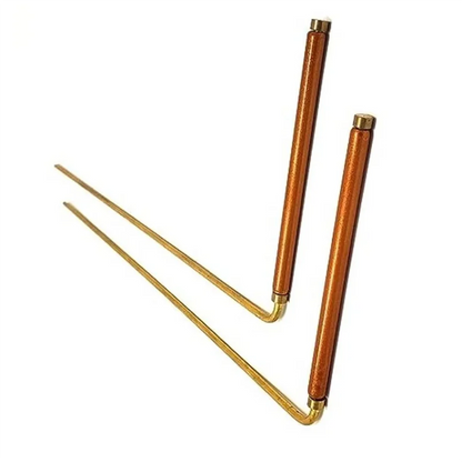 🔮 M16K Copper Dowsing Rod Set – 2PCS Water & Treasure Divining Tools