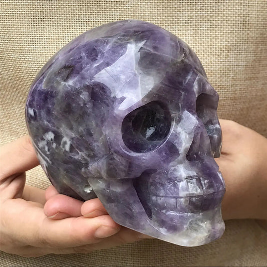 💜 Natural Dreamy Amethyst Crystal Skull