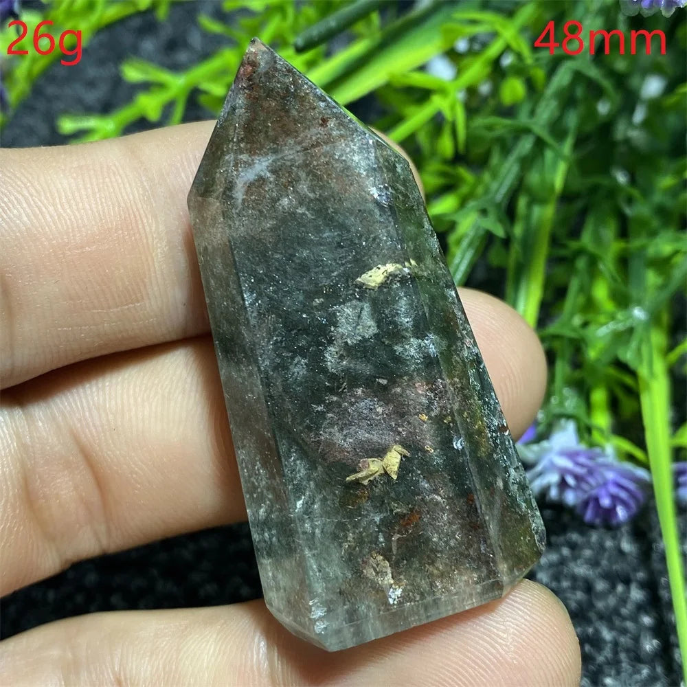 🔮 Natural Ghost Phantom Quartz Crystal Tower
